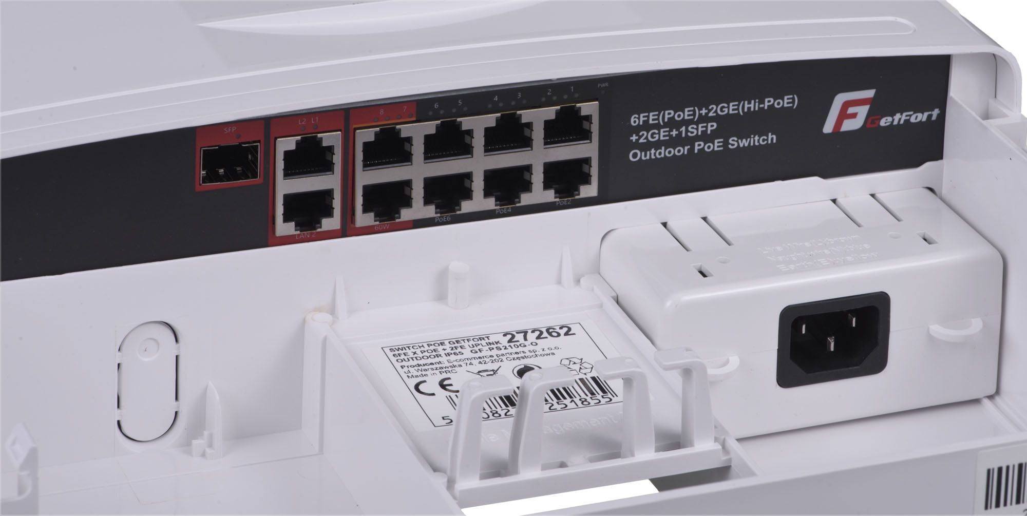 GetFort GF-210G-O network switch Unmanaged Gigabit Ethernet (10/100/1000) Power over Ethernet (PoE)_5