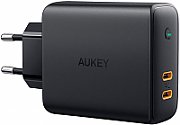 AUKEY PA-D5 GaN mobile device charger Black 2xUSB C Power Delivery 3.0 63W 6A Dynamic Detect_1