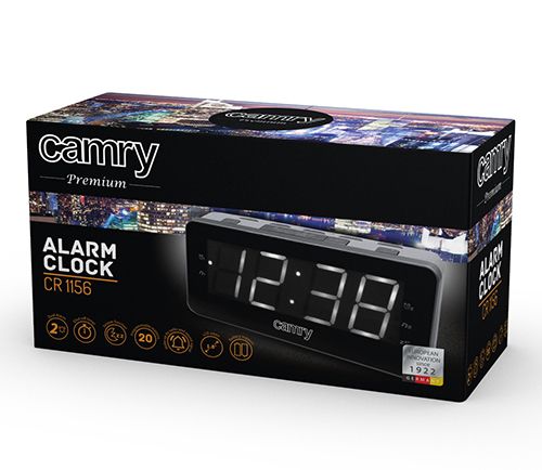 Camry CR 1156 Digital alarm clock Black,Grey_5