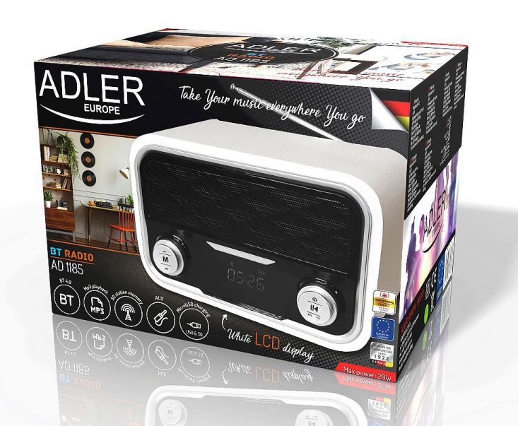 Adler AD 1185 radio Portable White_4