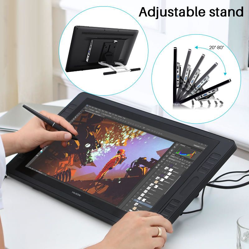 HUION Kamvas Pro 20 graphic tablet 5080 lpi 434.88 x 238.68 mm USB Black_2