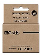 Actis KB-123Bk ink for Brother printer; Brother LC123BK/LC121BK replacement; Standard; 10 ml; black_1