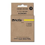 Actis KC-551Y ink for Canon printer; Canon CLI-551Y replacement; Standard; 12 ml; yellow (with chip)_1