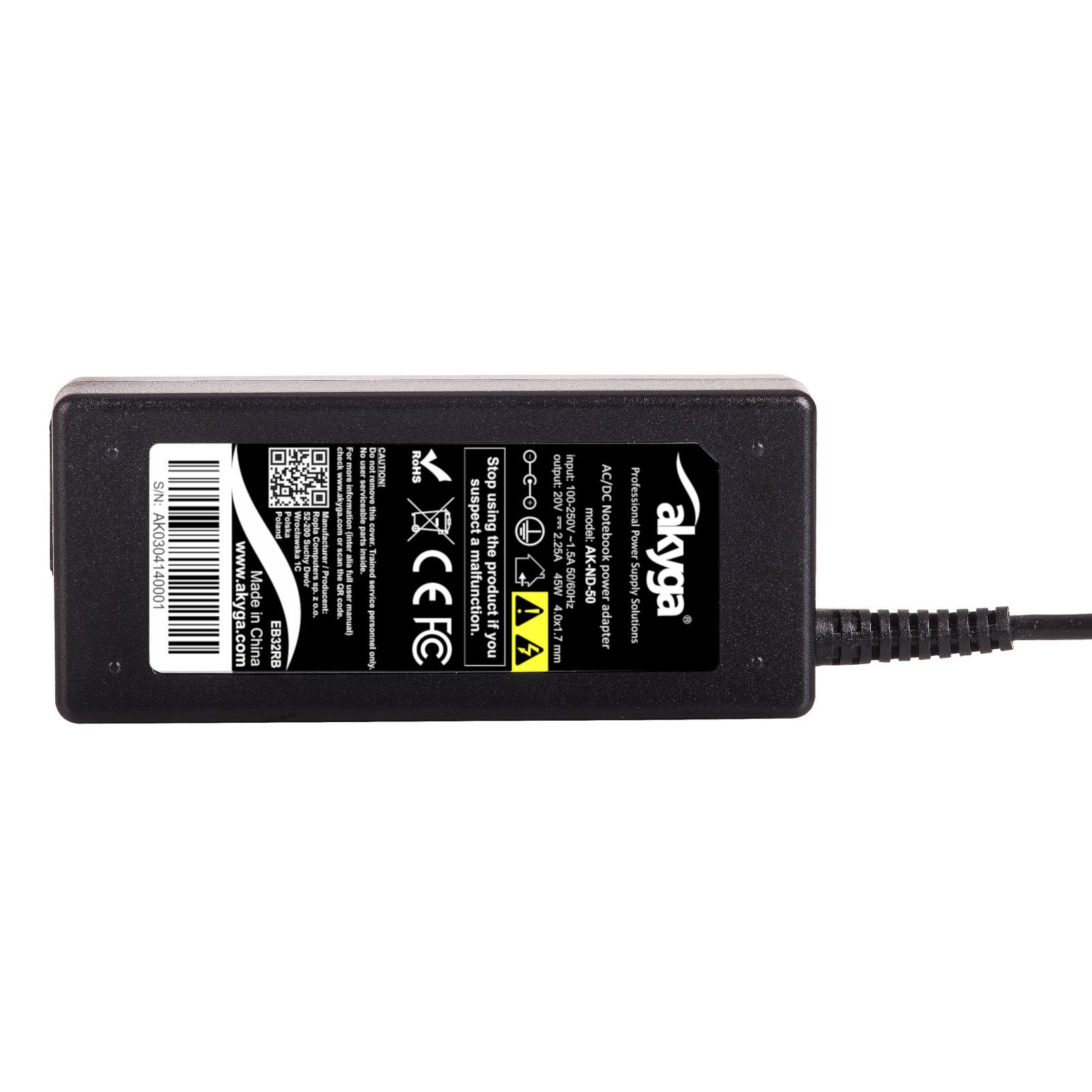 Akyga AK-ND-50 power adapter/inverter Indoor 45 W Black_6