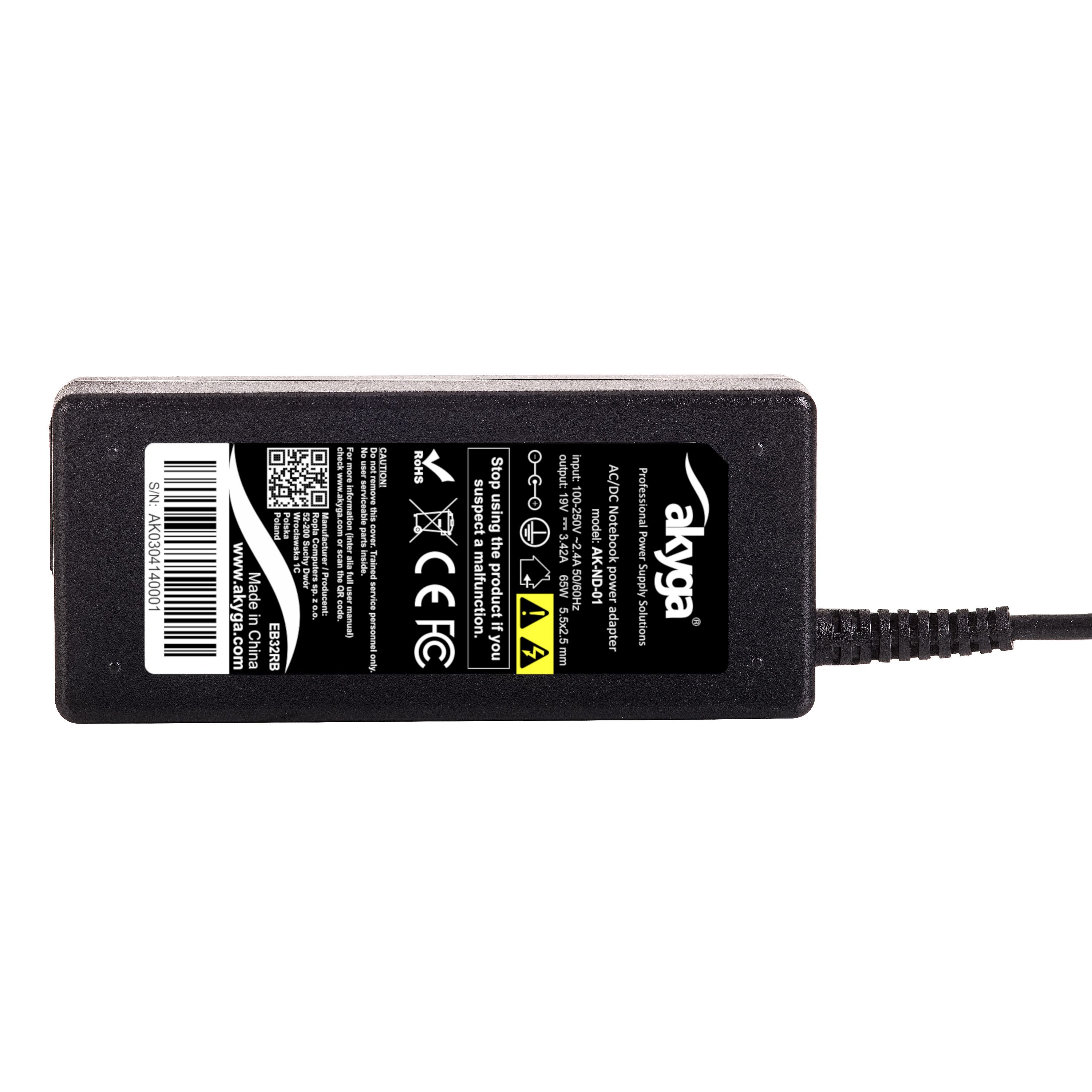 Akyga AK-ND-01 power adapter/inverter Indoor 65 W Black_6