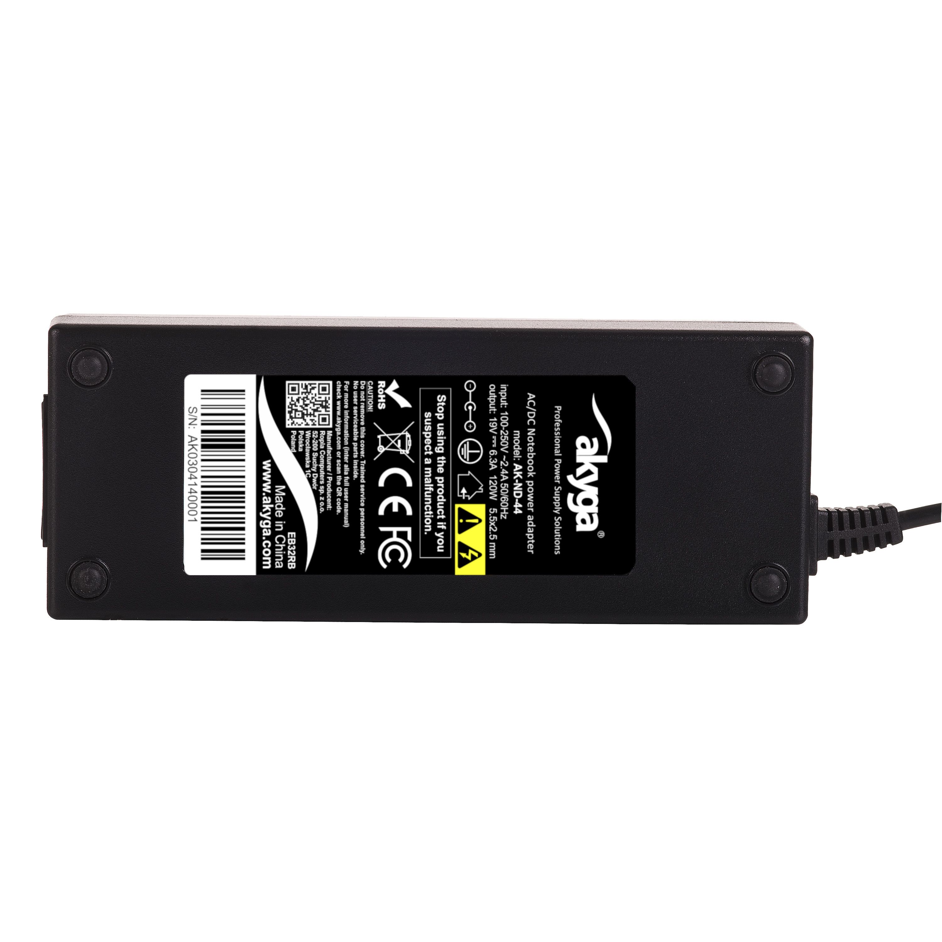 Akyga Power Supply AK-ND-44 19V / 6.3A 120W 5.5 x 2.5 mm_6