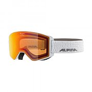 Alpina M40 NARKOJA MM Winter Sports Goggles White, Orange Unisex_1