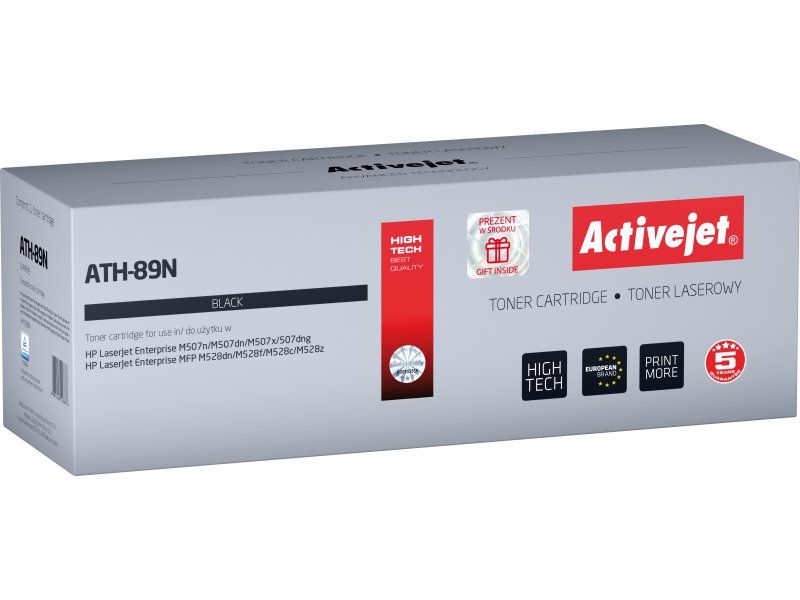 Activejet ATH-89N printer toner for HP Replacement HP CF289A Supreme 5000 pages black - with chip