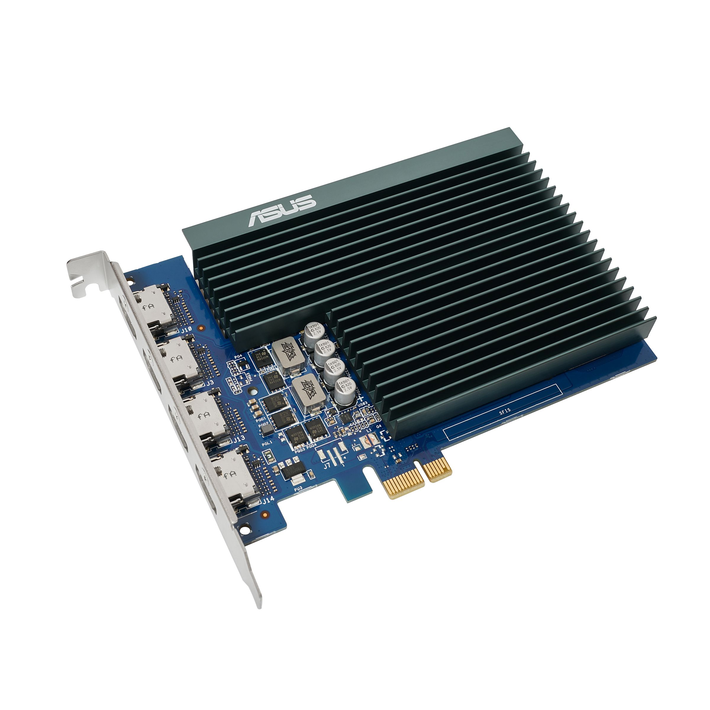 ASUS VGA NV 2GB GT730 PCIe x1/ silent/ 4x HDMI GT730-4H-SL-2GD5, Passive cooling, Single Slot_2