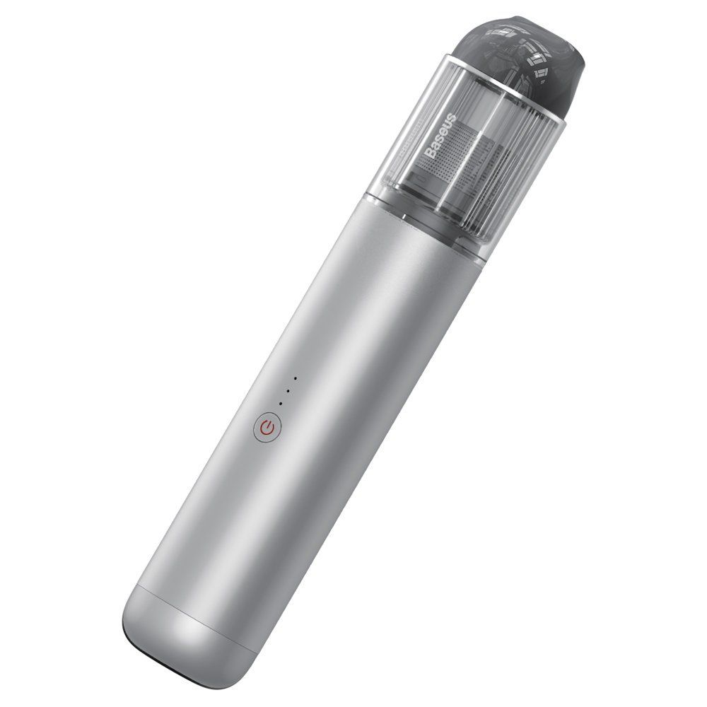 ASPIRATOR de mana Baseus A3, putere aspirare 15000pa, suporta incarcare QC3.0, filtru HEPA, acumulator 4*2000mAh cablu inclus Type-C la USB, argintiu  CRXCQA3-0S  (include timbru verde 6 lei)