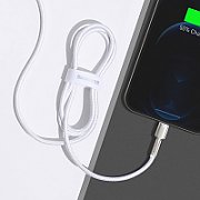 CABLU alimentare si date Baseus Cafule Metal, Fast Charging Data Cable pt. smartphone, USB la Lightning Iphone 2.4A, 1m, alb 