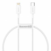 CABLU alimentare si date Baseus Superior, Fast Charging Data Cable pt. smartphone, USB Type-C la Lightning Iphone PD 20W, 0.25m, alb 