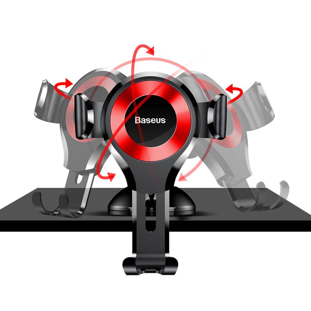 Gravity car mount Baseus Osculum for phone (red)_4