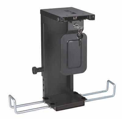 Neomounts by Newstar Lockable Under Desk PC Mount (Suitable PC Dimensions -Height: 20-36 cm / Width: 5-10 cm) - Black  Specifications General Min. weight: 0 kg Max. weight: 10 kg  Functionality Type: Fixed Width: 5 - 10 cm Height: 20 - 36 cm Height adjustment: Manual_5