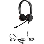 JABRA EVOLVE 20 MS Stereo USB Headband Noise cancelling USB connector with mute-button and volume control on the cord_1