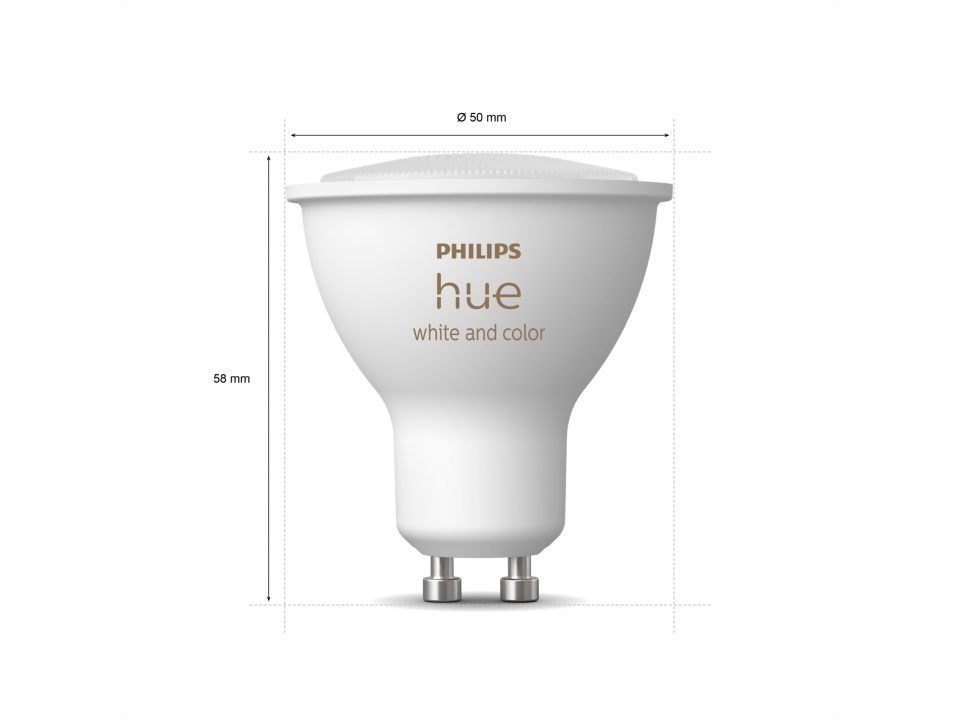 Pachet 3 becuri LED spot Philips Classic, GU10, 4.6W (50W), 390 lm, lumina alba rece (4000K)_2