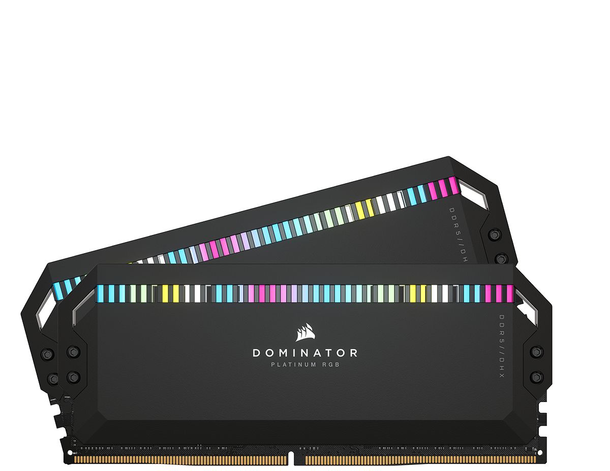 Memorie RAM DIMM Corsair DOMINATOR PLATINUM RGB 32GB (2x16GB) DDR5 DRAM 5200MHz C40 Memory Kit — Black  Fan Included No Memory Series DOMINATOR RGB DDR5 Memory Type DDR5 PMIC Type Overclock PMIC Memory Size 32GB (2 x 16GB) Tested Latency 40-40-40-77 Tested Voltage 1.25 Tested Speed 5200  Memory_4