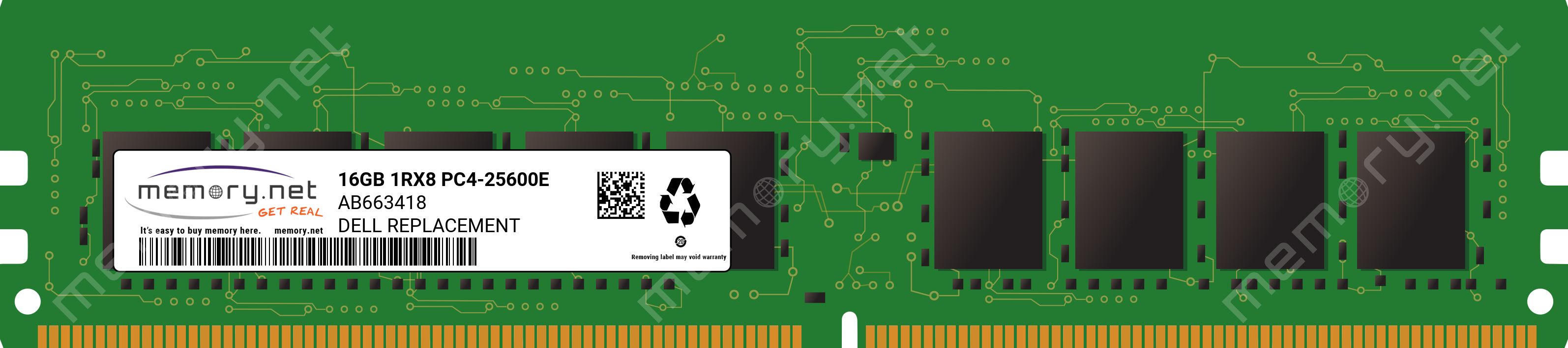Dell Dell Memory Upgrade - 16GB - 1Rx8 DDR4 UDIMM 3200MHz ECC