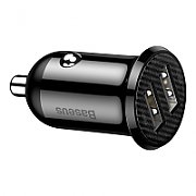 INCARCATOR auto Baseus Grain Pro, 2 x USB Output 5V/4.8A total ambele porturi, pt. bricheta auto, alb 