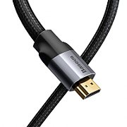 CABLU video Baseus HD Series, HDMI (T) la HDMI (T), rezolutie maxima 4K UHD (3840 x 2160) la 30 Hz, conectori auriti, 5m, negru  CAKGQ-D01  (include TV 0.8lei)