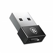 ADAPTOR Baseus Mini OTG, USB Type-C(T) to USB 3.0(M), corp metalic, negru 