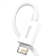 CABLU alimentare si date Baseus Superior, Fast Charging Data Cable pt. smartphone, USB la Lightning Iphone 2.4A, 1.5m, alb 