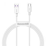 CABLU alimentare si date Baseus Superior, Fast Charging Data Cable pt. smartphone, USB la USB Type-C 66W, 1m, alb 