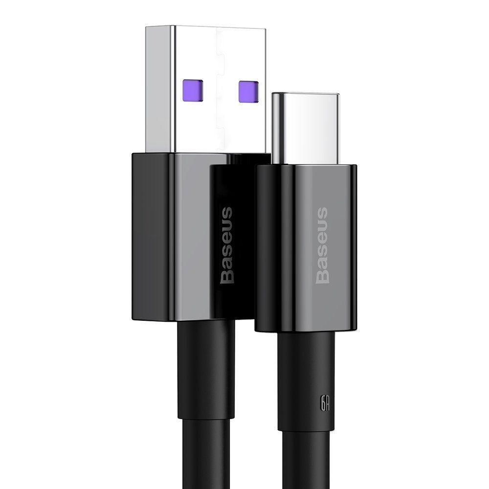 CABLU alimentare si date Baseus Superior, Fast Charging Data Cable pt. smartphone, USB la USB Type-C 66W, 2m, alb 