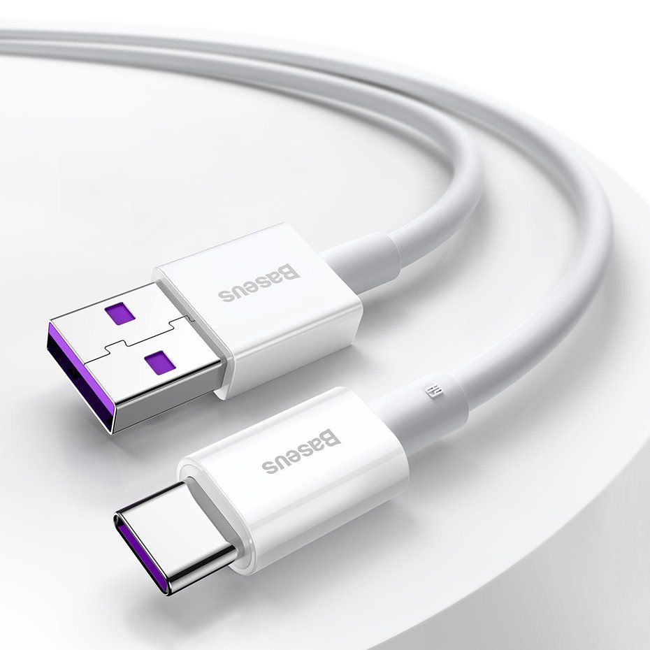 CABLU alimentare si date Baseus Superior, Fast Charging Data Cable pt. smartphone, USB la USB Type-C 66W, 2m, alb 