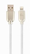 GEMBIRD CC-USB2R-AMLM-1M-W Gembird Premium rubber 8-pin charging and data cable, 1m, white_1