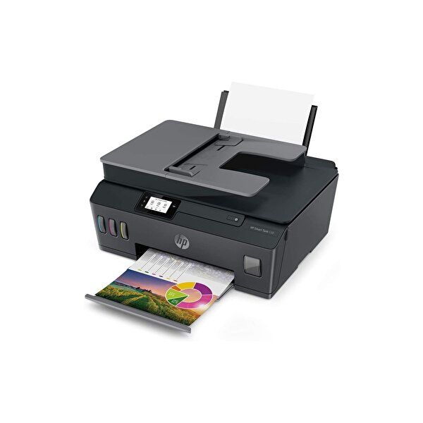 Multifunctional CISS Color HP TANK 515 AIO, A4, Functii: Impr.|Scan.|Cop., Viteza de Printare Monocrom: 11ppm, Viteza de printare color: 5ppm, Conectivitate:USB|WiFi, Duplex:Nu, ADF:Nu(incl.TV 10RON) 