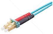 PATCH CABLE FO LC-DUPLEX LSZH/OM3 3M BEIGE/TURQ...
