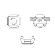SET montare LOGILINK pentru rack 19 , contine 50 piese: suruburi, saibe, piulite, diametru 6mm (M6), otel,  AC116 