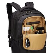 RUCSAC CASE LOGIC, pt. notebook de max. 15.6 inch, 2 compartimente, buzunar frontal x 2 buzunar lateral, nylon, negru, 