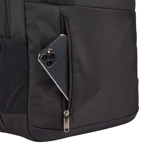 RUCSAC CASE LOGIC, pt. notebook de max. 15.6 inch, 2 compartimente, buzunar frontal x 2 buzunar lateral, nylon, negru, 