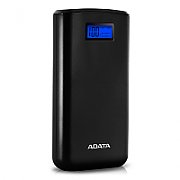 POWER BANK ADATA 20000mAh, Quick Charge 3.0 + PD 18W, 2 x USB &amp; 1 x USB-C, digital display pt. status baterie, P20000QCD 20.000 mAh, total 3A, black, 