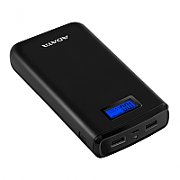 POWER BANK ADATA 20000mAh, Quick Charge 3.0 + PD 18W, 2 x USB &amp; 1 x USB-C, digital display pt. status baterie, P20000QCD 20.000 mAh, total 3A, black, 