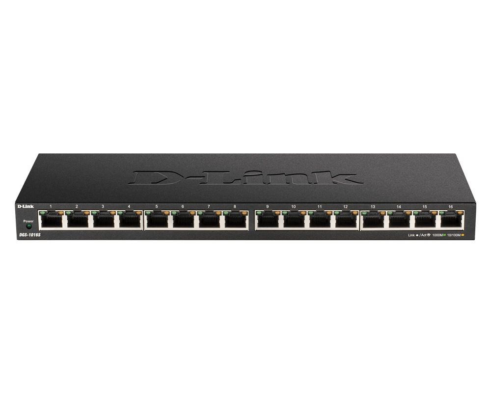 Switch D-Link DGS-1016S, 16 porturi 10 / 100 / 1000 MBs
