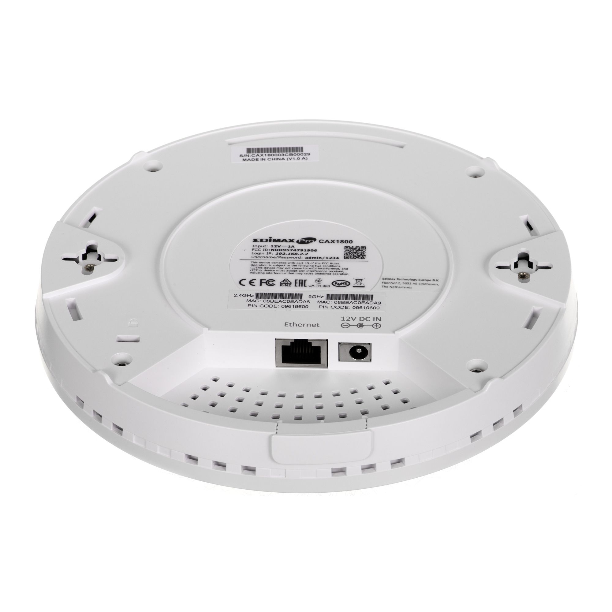 EDIMAX CAX1800 Wi-Fi 6 Dual-Band Ceiling-Mount PoE Access Point_2