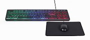 GEMBIRD 3-in-1 backlight desktop set black US layout