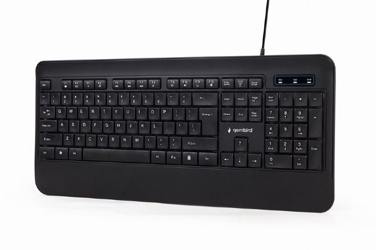 GEMBIRD KB-UML-03 Slim Rainbow backlight multimedia keyboard black US layout_3