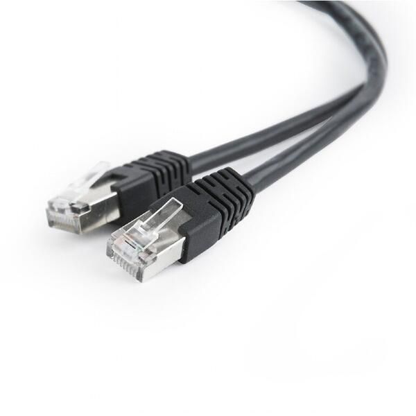 Patch cord Spacer  RJ45, 10 m, negru