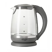 Adler AD 1286 electric kettle 2 L Gray, Transparent 2200 W_1