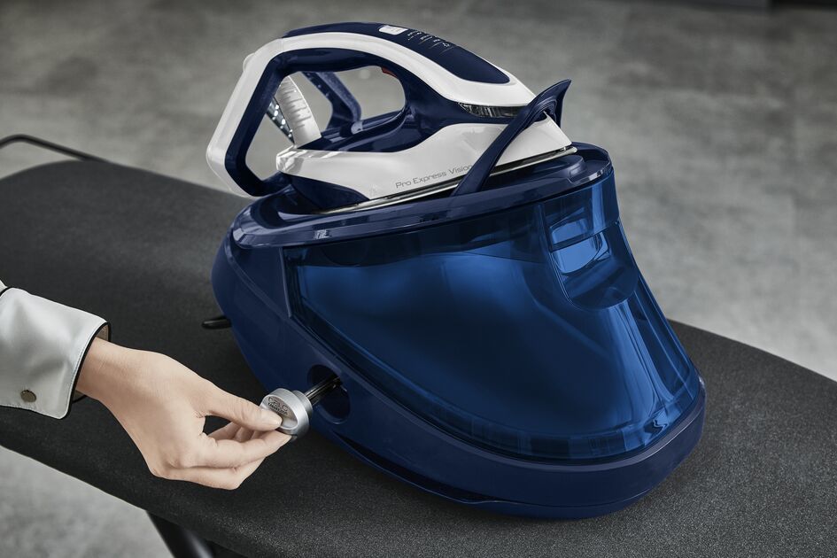 Tefal Pro Express Vision GV9812E0 steam ironing station 3000 W 1.1 L Durilium AirGlide Autoclean soleplate Blue, White_15