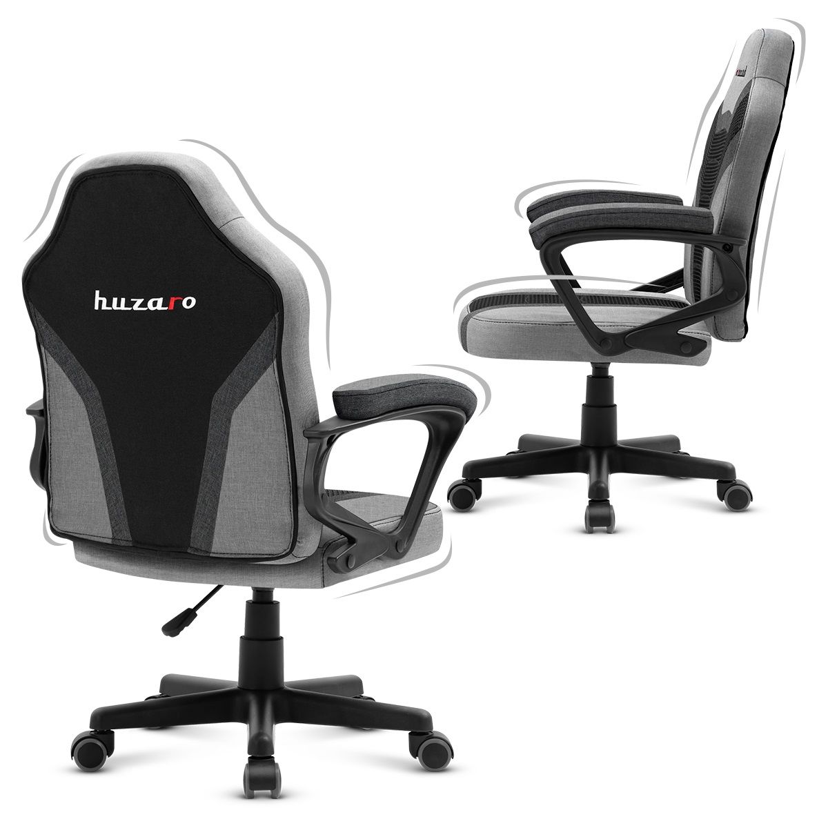 Gaming chair for children Huzaro HZ-Ranger 1.0 Gray Mesh, gray and black_4