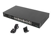Switch Lanberg RSFE-24P-2C-360, 26 porturi 10,100,1000 Mbit/s