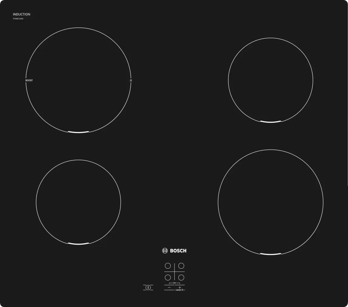 Bosch Serie 2 PUG611AA5E hob Black Countertop 60 cm Zone induction hob 4 zone(s)_3