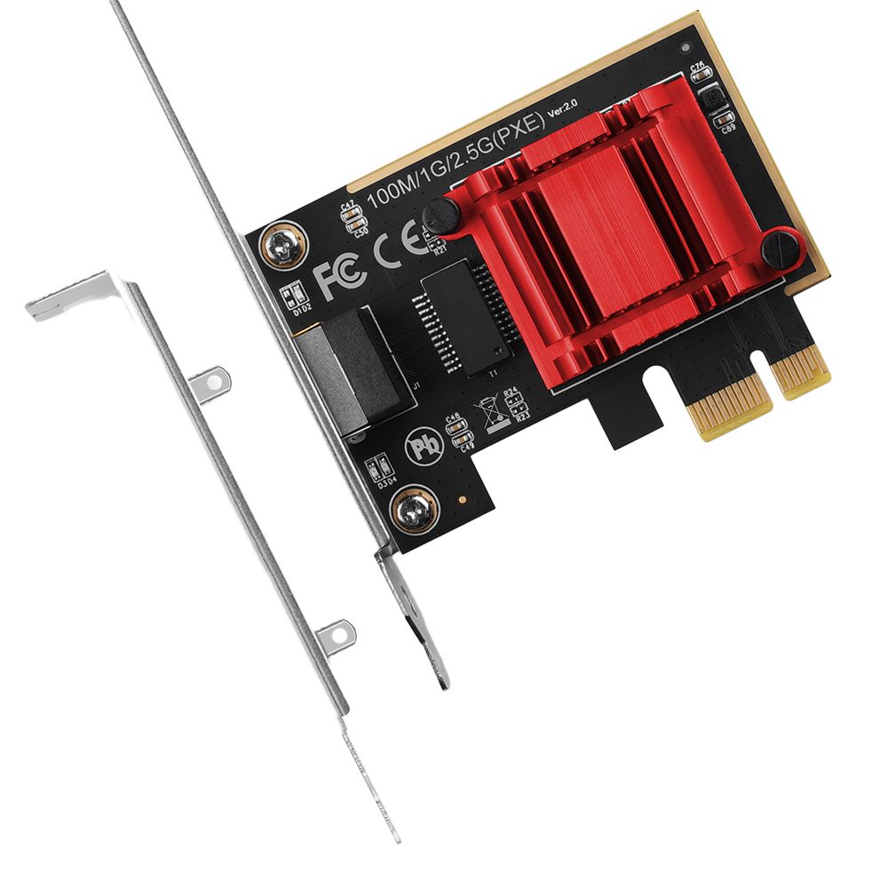 PCEE-G25, PCIe Adapter 2.5 Gigabit Ethernet Realtek_4