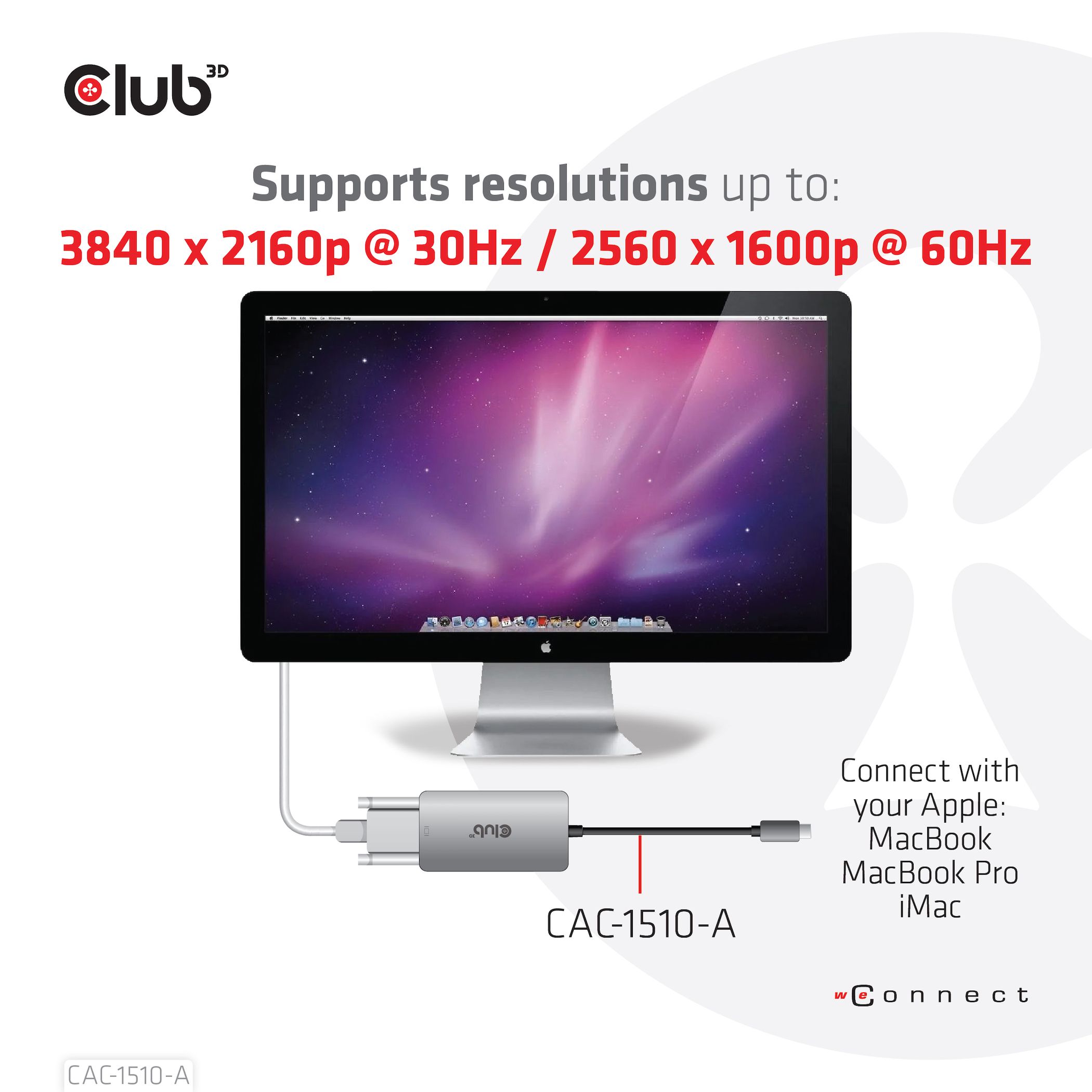 CLUB3D USB3.2 Gen1 Type-C to Dual Link DVI-D HDCP ON version Active Adapter M/F_7