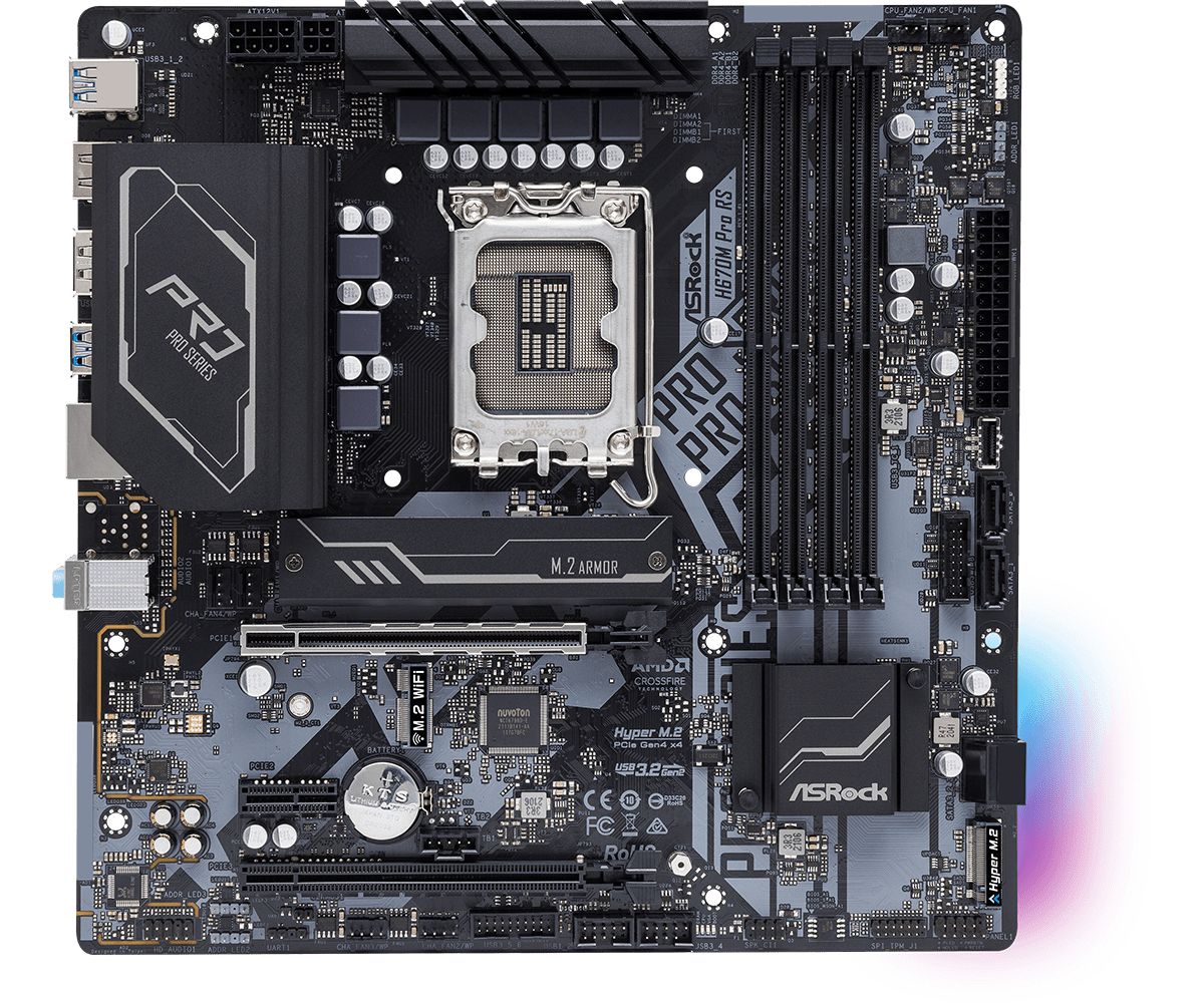 Asrock H670M Pro RS Intel H670 LGA 1700 micro ATX_2